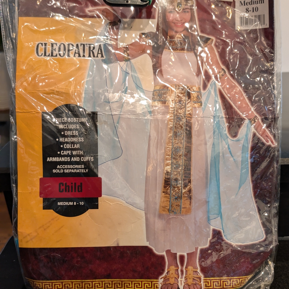 Cleopatra Kids Costume - White and Gold